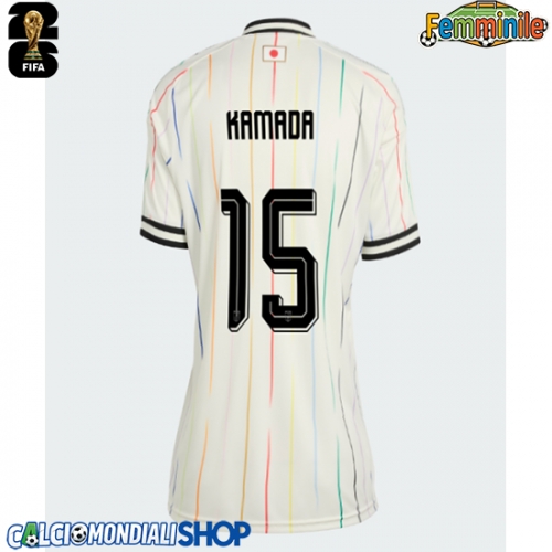 Maglie da calcio Giappone Daichi Kamada #15 Seconda Maglia Femminile Mondiali 2026  Manica Corta